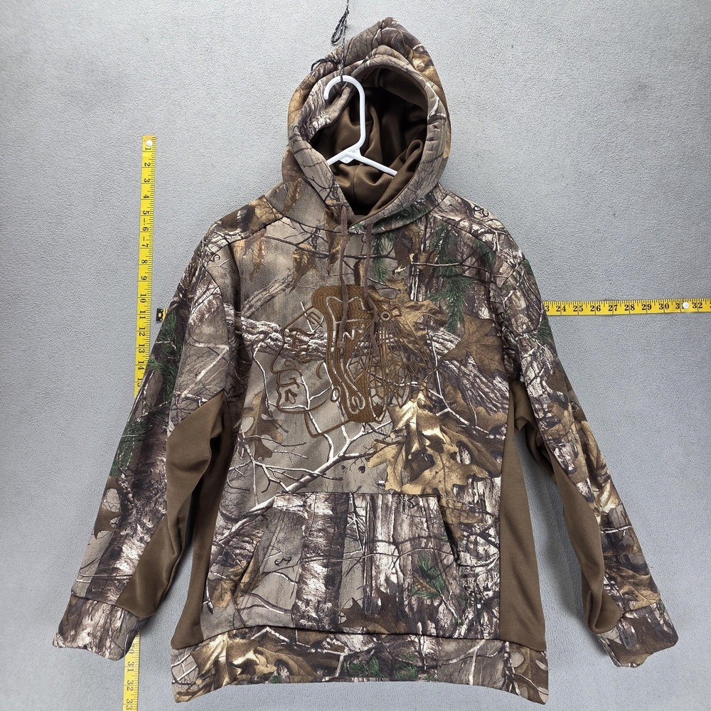 Chicago Blackhawks Hoodie Mens M Camo Realtree Old Time Hockey Sherpa Lined